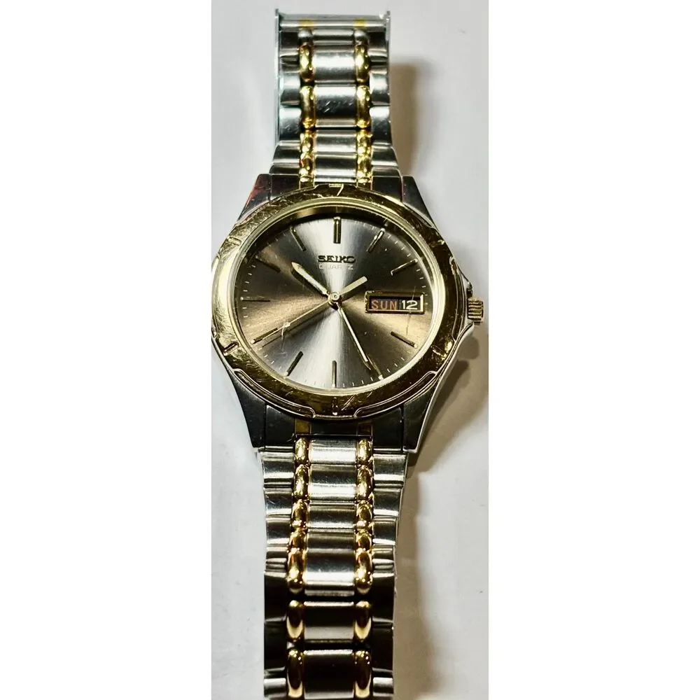 Vintage Seiko Two-Tone Day-Date Quartz Watch
